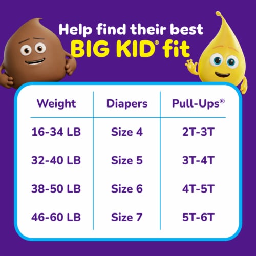 Girls Potty Training Underwear, 4T-5T, Pull-Ups Learning Design for  Toddlers, 56ct, Giga Pack : : Baby