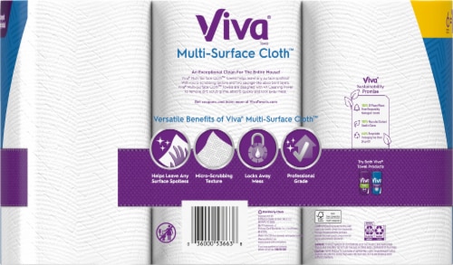 Viva Multi-Surface Cloth Paper Towels Perspective: back