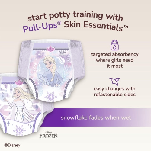 Pull Ups Girls' Skin Essentials Training Pants 3T-4T (32-40 lbs) Perspective: back