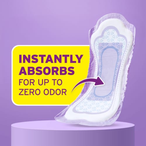 Poise Incontinence Pads for Women, 6 Drop Ultimate Absorbency Perspective: back
