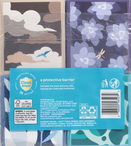 Kleenex® Cooling + Aloe™ Facial Tissues Perspective: back