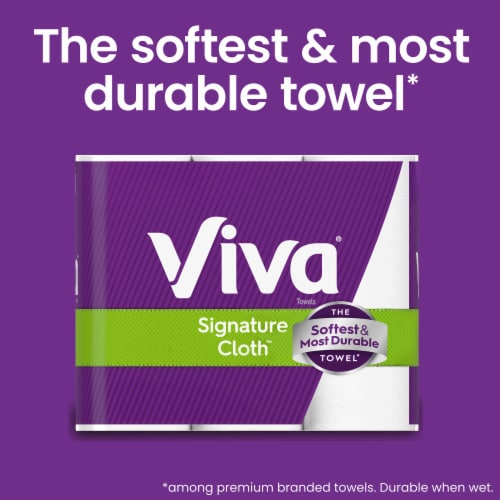 Viva Signature Cloth Paper Towels Double Rolls Perspective: back