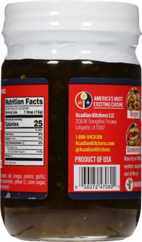 Ragin' Cajun™ Sweet & Spicy Jalapeno Relish Perspective: back