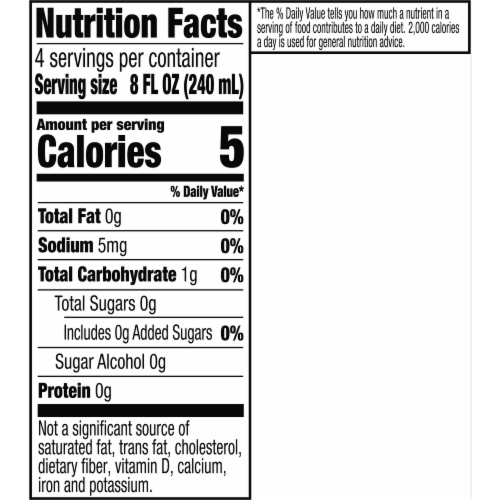 Santa Cruz Organic Zero Sugar Lemonade Perspective: back