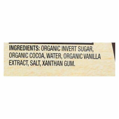 SANTA CRUZ ORGANIC 15.5 OUNCE ORGANIC CHOCOLATE SYRUP Perspective: back
