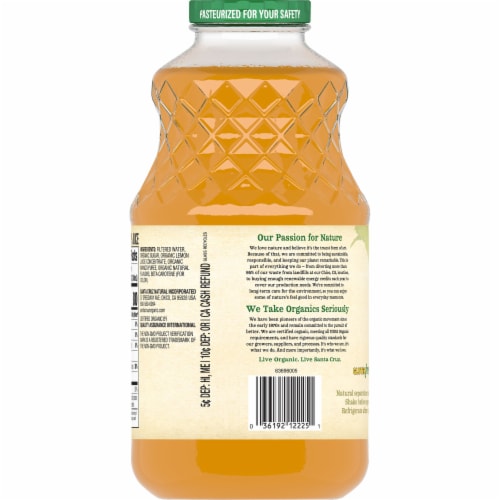 Santa Cruz Organic® Mango Lemonade Perspective: back