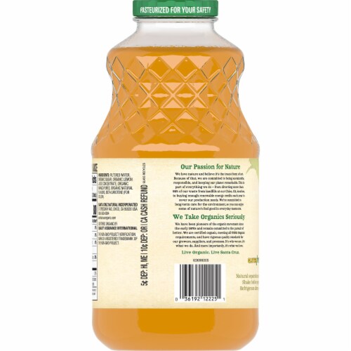 Santa Cruz Organic® Mango Lemonade Perspective: back