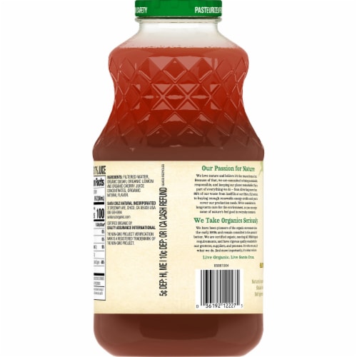 Santa Cruz Organic Cherry Lemonade Perspective: back