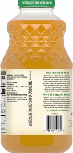 Santa Cruz Organic Apple Juice Perspective: back