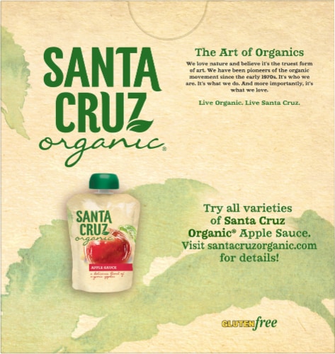 Santa Cruz Organic® Apple Sauce Pouches Perspective: back