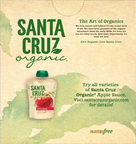 Santa Cruz Organic® Apple Sauce Pouches Perspective: back