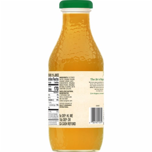 Santa Cruz Organic Mango Lemonade Perspective: back