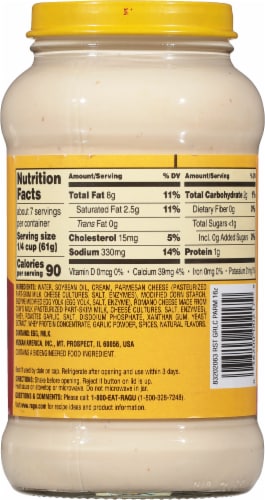 Ragu® Roasted Garlic Parmesan Sauce Perspective: back