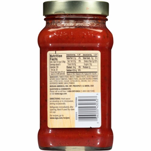 Ragu Homestyle Traditional Pasta Sauce Perspective: back