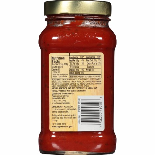 Ragu® Homestyle Roasted Garlic Pasta Sauce Perspective: back