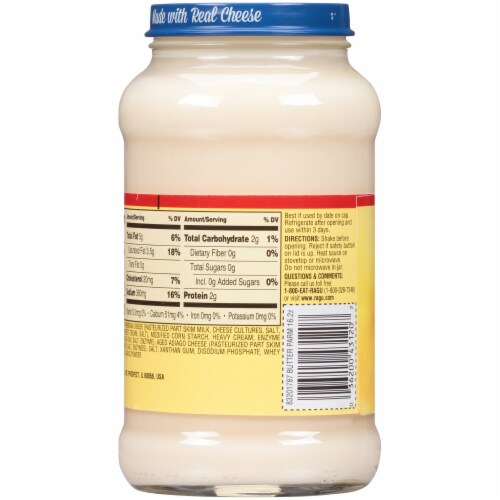Ragu Cheese Creations Butter Parmesan Sauce Perspective: back