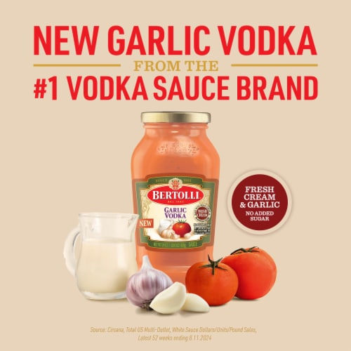 Bertolli® Garlic Vodka Pasta Sauce Perspective: back