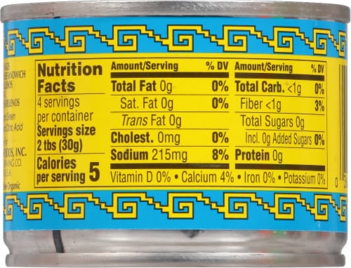 Macayo® Organic Diced Geen Chiles Perspective: back