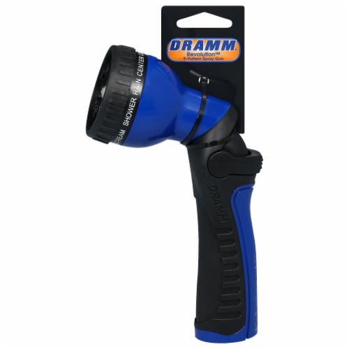Dramm® Revolution™ 9-Pattern Spray Gun - Blue Perspective: back