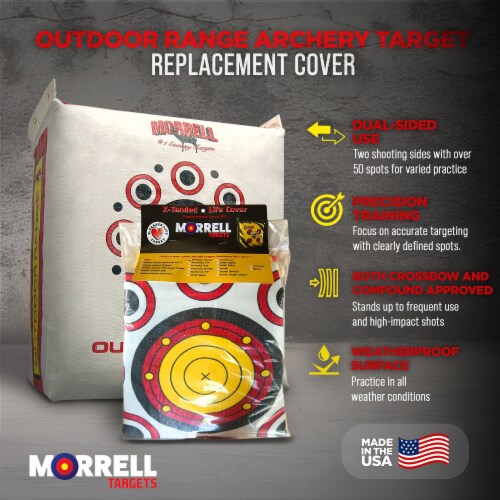 Morrell Outdoor Weatherproof Range Archery Target Replacement Field Point Cover Perspective: back