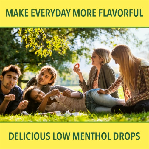 Ricola Oral Anesthetic Throat Drops and Sore Throat Relief Sugar Free Lemon Mint Perspective: back