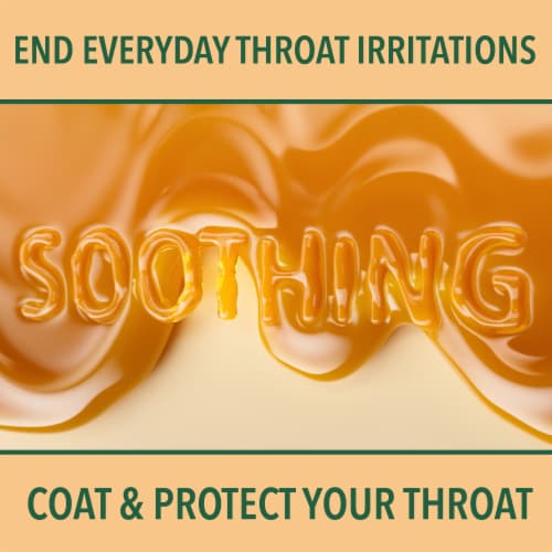Ricola Oral Demulcent Throat Balm Drops and Sore Throat Relief Caramel Perspective: back