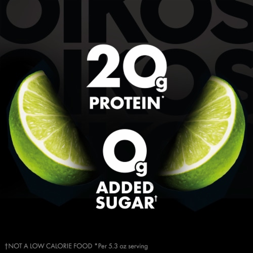 Oikos Pro Key Lime Yogurt-Cultured Ultra-Filtered Milk Product Cup Perspective: back