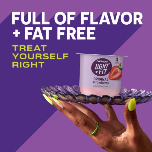 Light & Fit® Sensational Strawberry Nonfat Yogurt Perspective: back