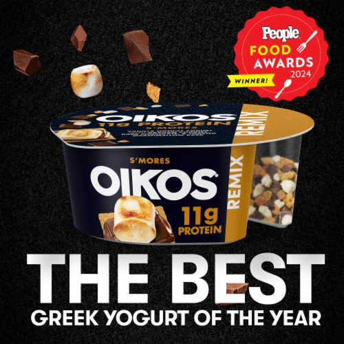 Oikos Mixin' S'mores Vanilla Yogurt Cup Perspective: back