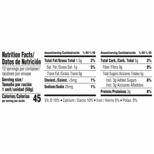 Danonino Strawberry, Strawberry Banana, and Peach  Kids Low Fat Yogurt Cups Perspective: back