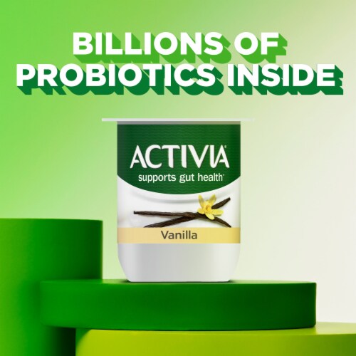 Activa® Low Fat Probiotic Vanilla Yogurt Cups Perspective: back