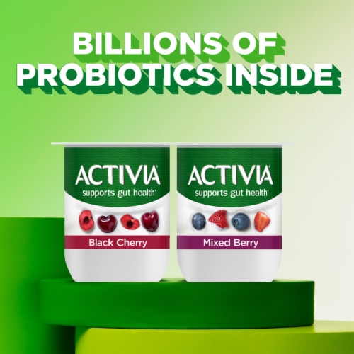 Activia® Mixed Berry & Black Cherry Lowfat Probiotic Yogurt Perspective: back
