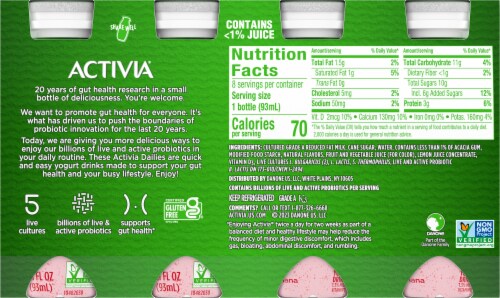 Activa® Probiotic Dailies Strawberry Banana Perspective: back