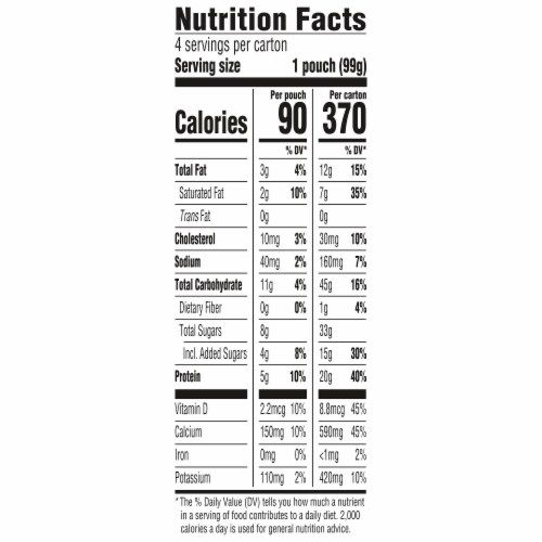 Too Good & Co. Kids Pear Berry Yogurt Pouch Perspective: back