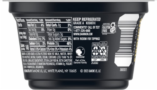Oikos Pro® Banana Yogurt Cup Perspective: back