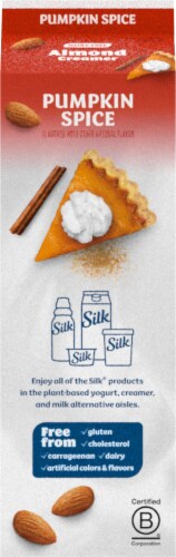 Silk® Pumpkin Spice Flavored Almond Creamer Perspective: back