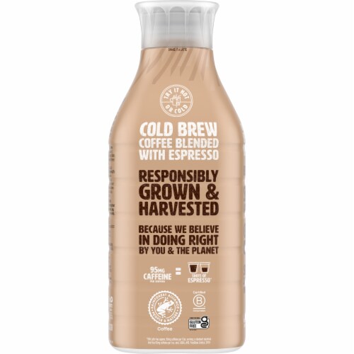 Silk Espresso Almond & Oat Latte Dairy-Free Coffee Beverage Perspective: back