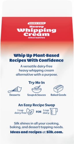 Silk® Dairy Free Heavy Whipping Cream Alternative Perspective: back