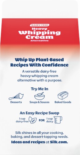 Silk® Dairy Free Heavy Whipping Cream Alternative Perspective: back