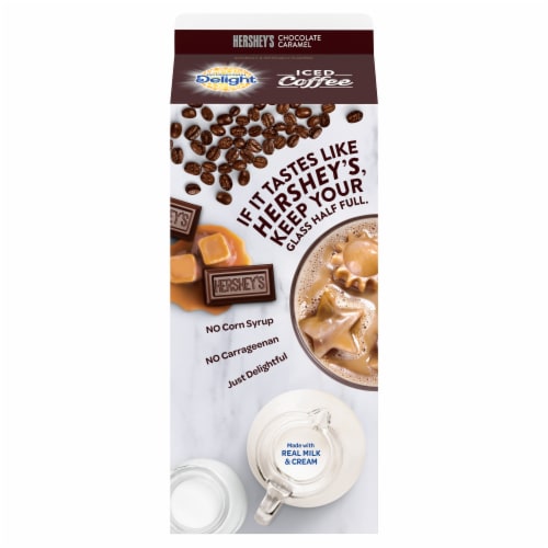 International Delight Hershey's Chocolate Caramel Iced Coffee Perspective: back