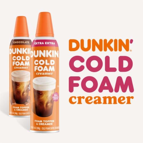 Dunkin' Extra Extra Cold Foam Coffee Creamer Perspective: back