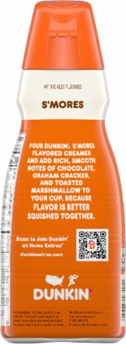 Dunkin' S'Mores Coffee Creamer Perspective: back