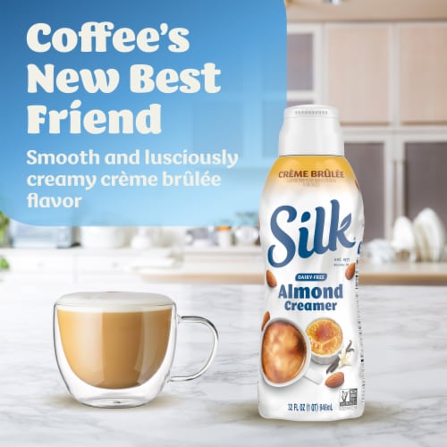Silk Crème Brûlée Almond Creamer Perspective: back
