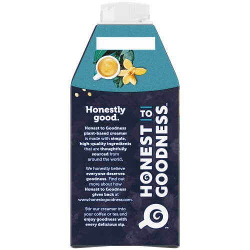 Honest to Goodness™ Madagascan Vanilla Bean Almondmilk & Coconut Oil Plant-Based Creamer Perspective: back