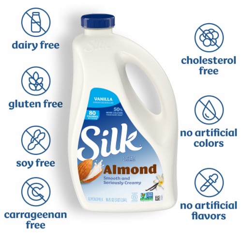 Silk® Vanilla Almond Milk Perspective: back
