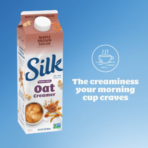 Silk® The Maple Brown Sugar One Dairy-Free Oat Creamer Perspective: back