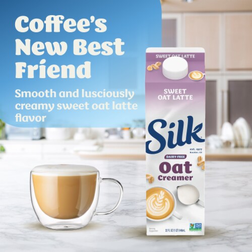 Silk® Sweet Oat Latte Dairy Free Oat Creamer Perspective: back