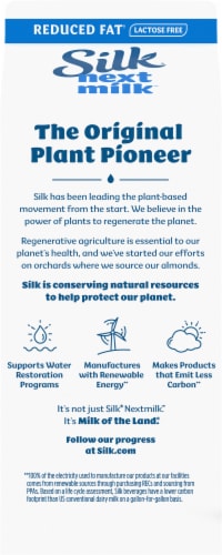 Silk® Next Milk™ 2% Reduced Fat Oatmilk and Plant-Based Blend Perspective: back