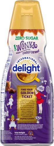 International Delight® Zero Sugar Wonka Fudge Caramel Coffee Creamer Perspective: back