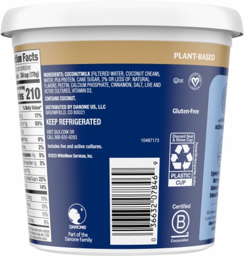 Silk® Greek Style Coconut Milk Yogurt Perspective: back